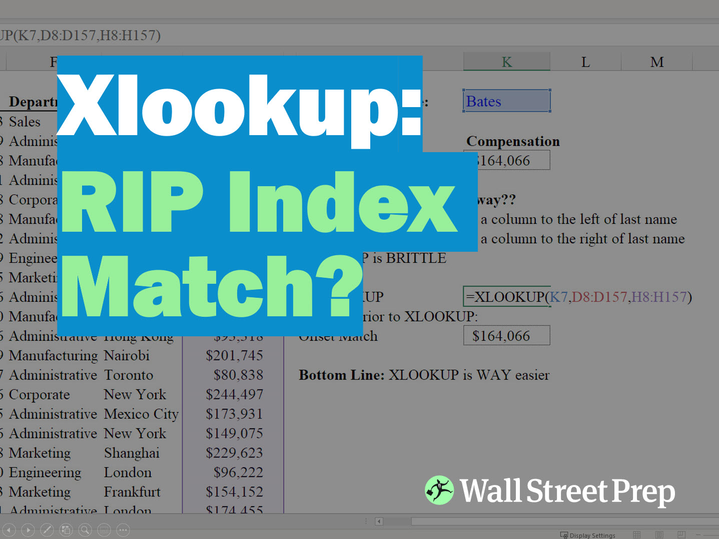 Wall Street Prep Excel Crash Course Exam