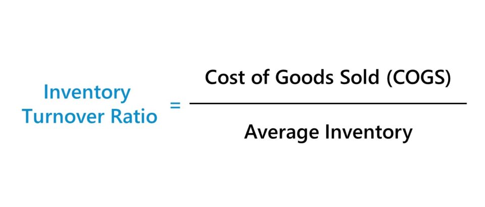 formula for inventory turnover ratio