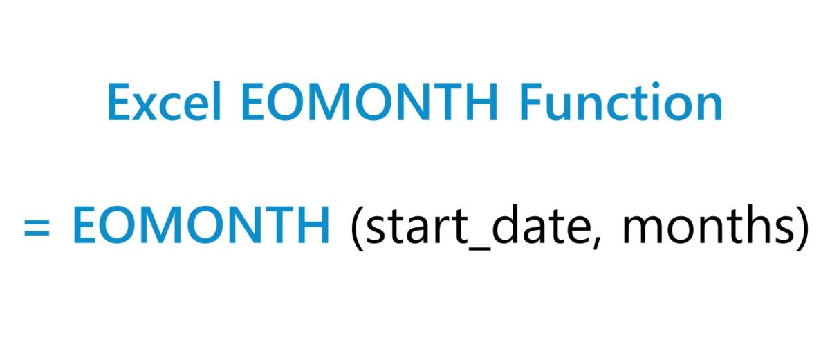 EOMONTH Function in Excel Formula + Calculator